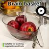 Многофункциональный сетчатый фильтр для раковины, корзина для слива остатков, корзина для мытья фруктов и овощей, подвесная сушилка, кухонные аксессуары