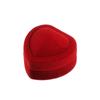 Fashion Couple Lover Wedding Party Earrings Holder Heart Boxes Jewelry Case Velvet Ring Box