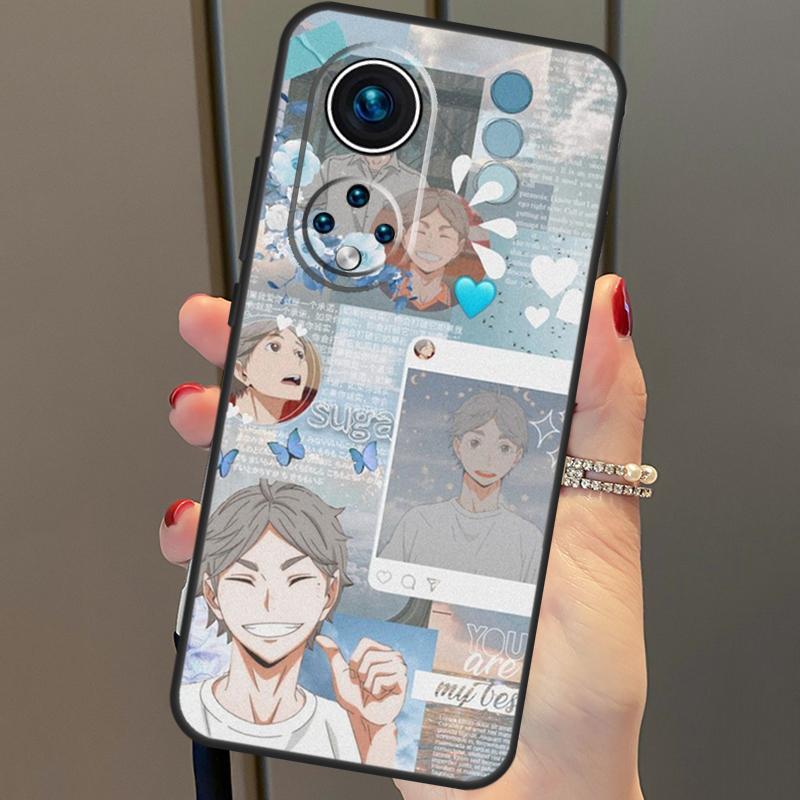 Haikyuu Сугавара Коуши Чехол для Honor 50 Lite Чехол для Huawei P20 P30 P40 Pro Nova 9 5T P Smart 2021 8X 9X 10i