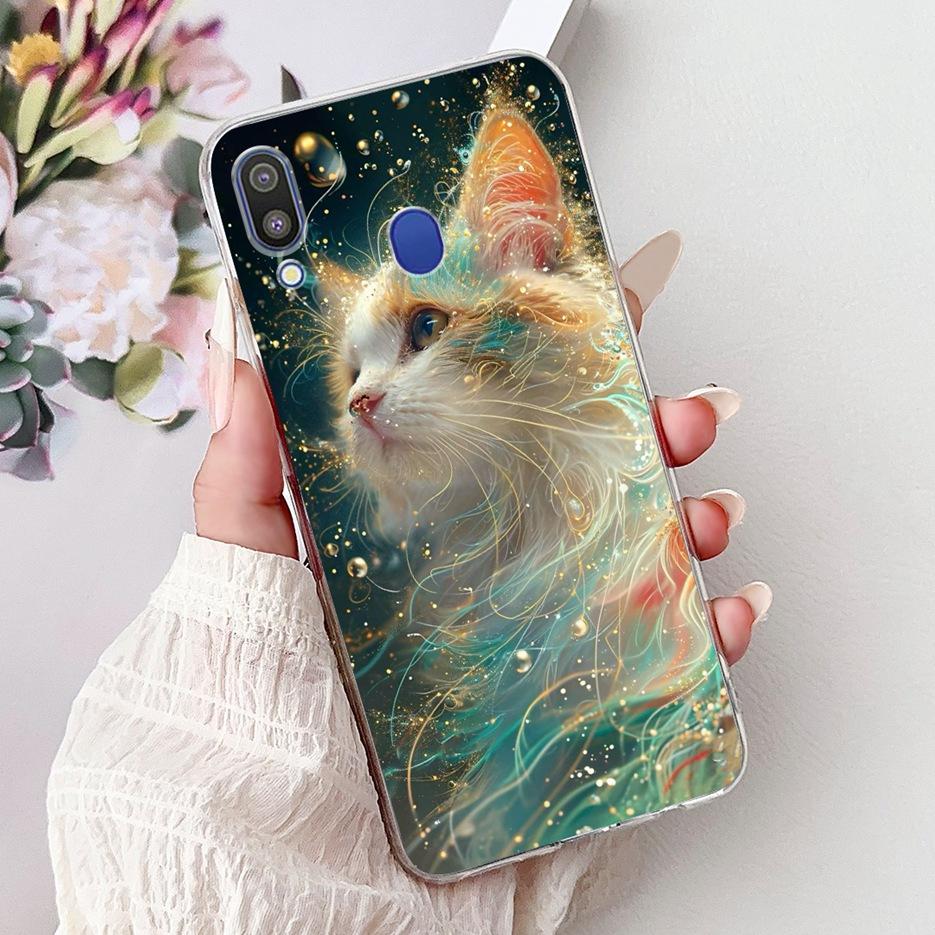 Для Samsung Galaxy M10 M20 M30 Чехол Новая Мода Расписная Крышка Прозрачный Силиконовый Мягкий Тонкий Чехол для Телефона Для Samsung M10 M20 M30 Fundas