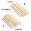 10/30pcs Kids Homemade Children Educational Toys Square Wooden Rods Wooden Diy Craft Counting Stick