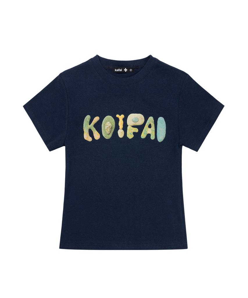 KAIFAI Strata Short Sleeve T-Shirt (Navy) K26Qb232