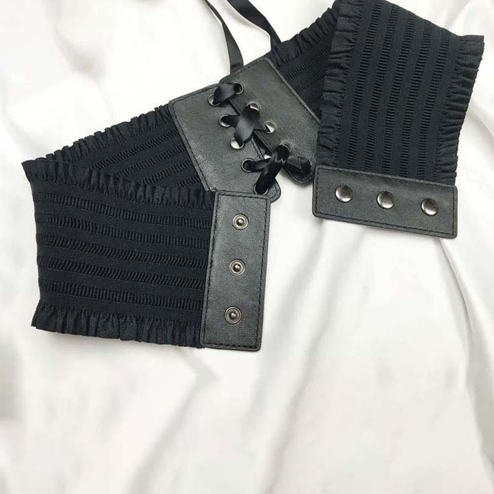 Polyester Elastic Pleated Cummerbunds Strap Rope Elastic High Wide Belt Girls