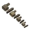10 Sets High Quality Metal Buckles Open End Clothes Making Repair Zipper Stopper DIY Sewing Zippers