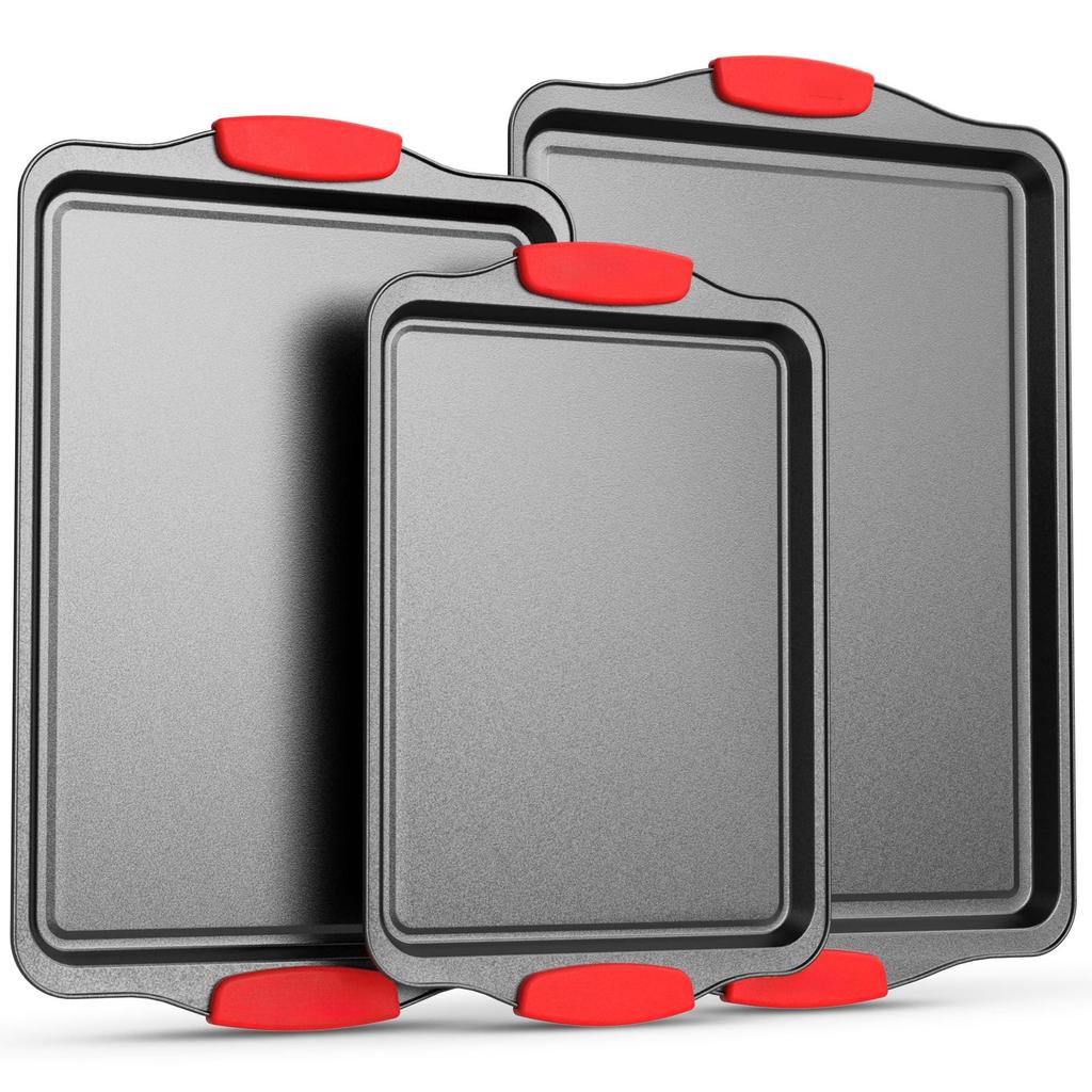 Non-Stick High Temperature Rectangular Baking Pan for Cakes and Cookies