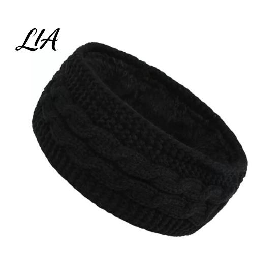 Warm Ear Protection for Winter Headbands Women, Thickened Knitted Warmers, Cold Outdoor Sports Running Muffs Weather Fleece Lined Hairband Skiing Yoga