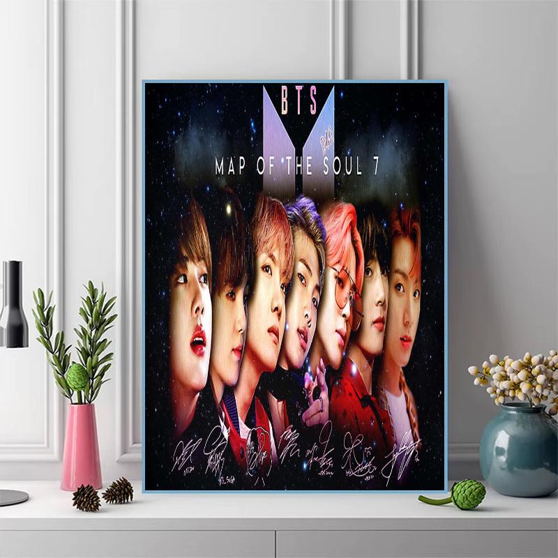 Kpop Group 100% Round Full Drill 5D DIY Diamond Painting Embroidery Cross Stitch Rhinestone Décor