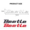 VW 1PCS Metal Beetle Car Letter Logo Sticker Tail Bumper Badge Auto Rear Trunk Emblem Styling Accessories For Volkswagen VW Beetle PT8
