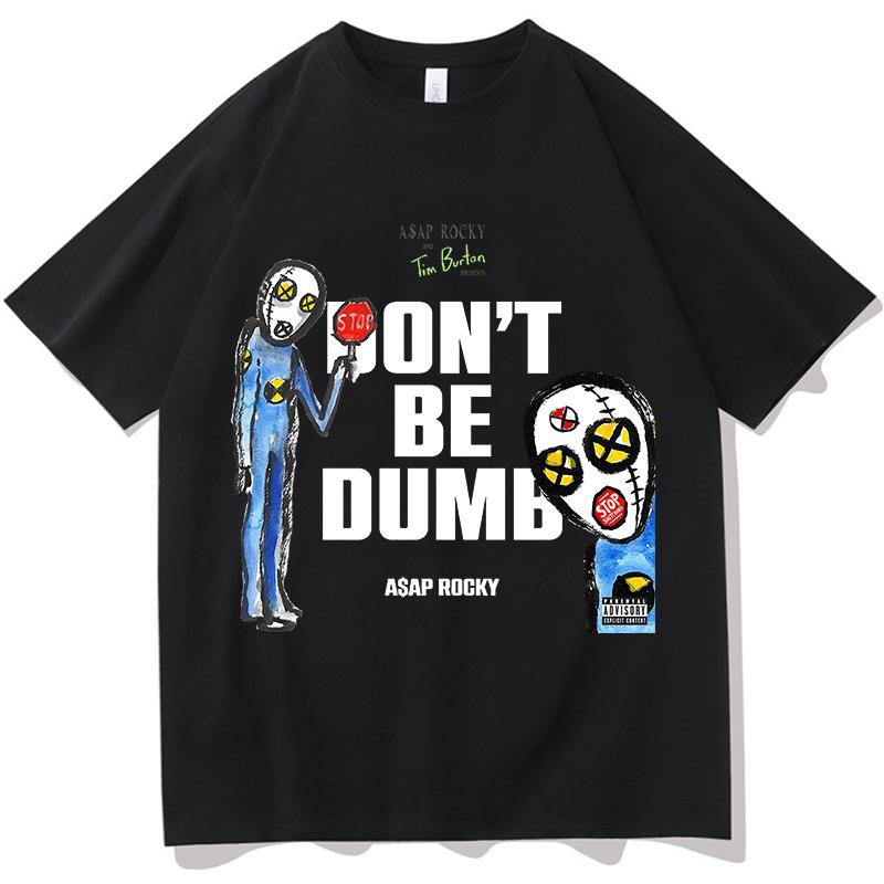 AAP ROCKY Don T Be Dumb Tour 2026 Graphics Print T Shirts High Quality Unisexs Fashion Tshirts Summer Cotton Tees Shirt Fans Gift
