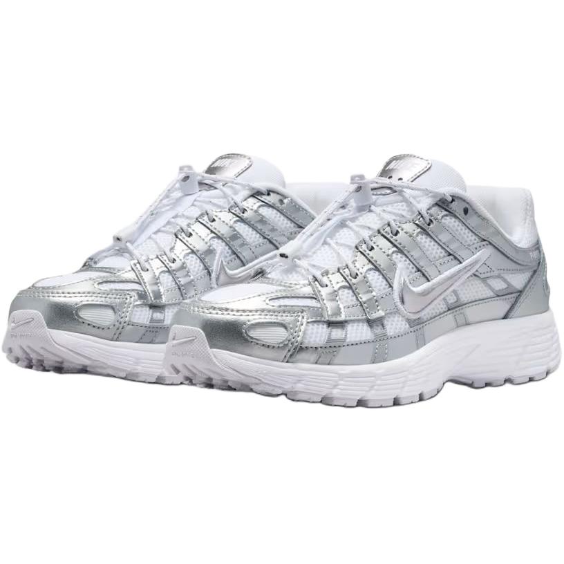 Nike P 6000 Низкие детские беговые кроссовки Серебристые Детские IR5228-100