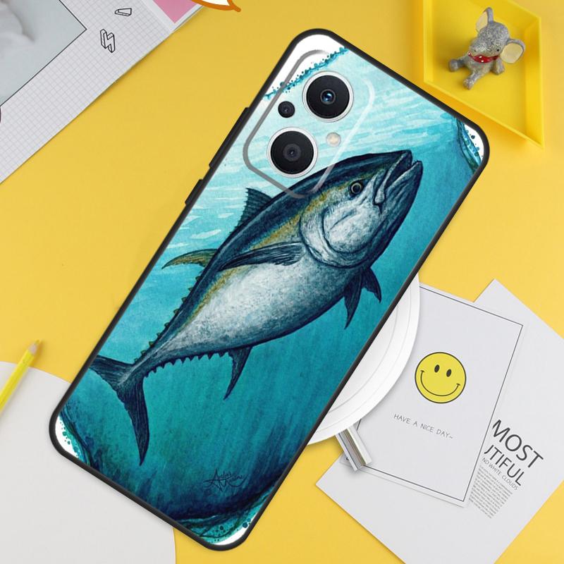 Чехол с тунцом Bluefin для OPPO Reno 7 8 8T 2Z 4Z 5Z 6 Lite 10 Pro OPPO Find X5 X6 Pro X2 Lite X3 Neo