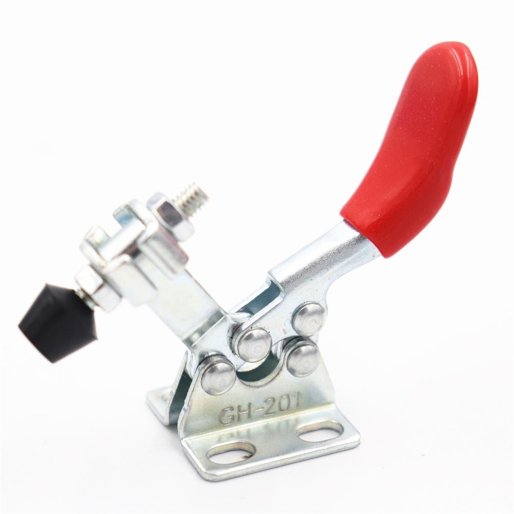 1Pcs DIY Mini Hand Tool Toggle Clamp Quick-Release Horizontal Clamp Welding Press Quick Fixture Clamps for Woodworking 27Kg