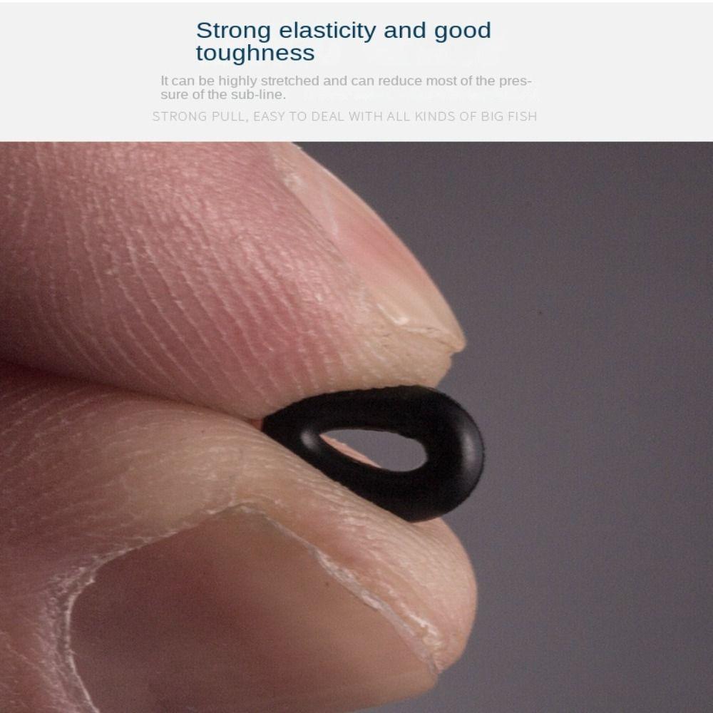 100/400pcs Fish Bite Seal Gasket Plumbing Black Rubber Stable O-Rings  Fishing Tool