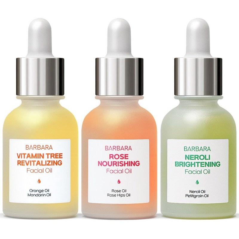 Barbara Radiance Face Oil 3-Piece Set Vitamin Tree Rose Neroli, 30ml, 3 pcs