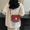 Underarm Small Bag Women's 2025 New Trendy and Popular Textured Saddle Bag Versatile Single Shoulder Messenger Bag Women