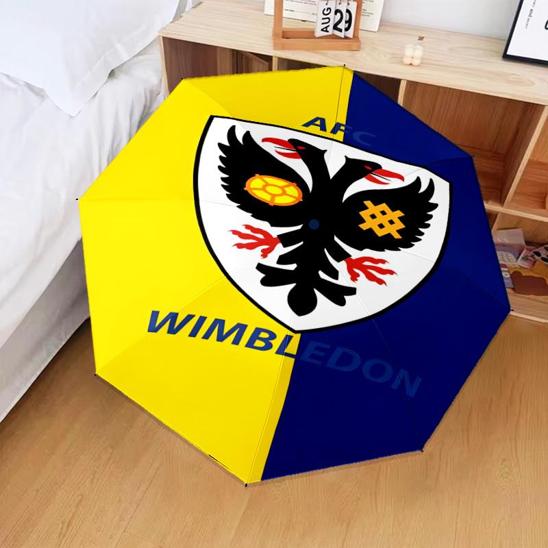 1PC Afc Crest Printed Umbrella Folding umbrella, automatic umbrella 8-Frame for Travel, camping Fan gifts Christmas Gifts