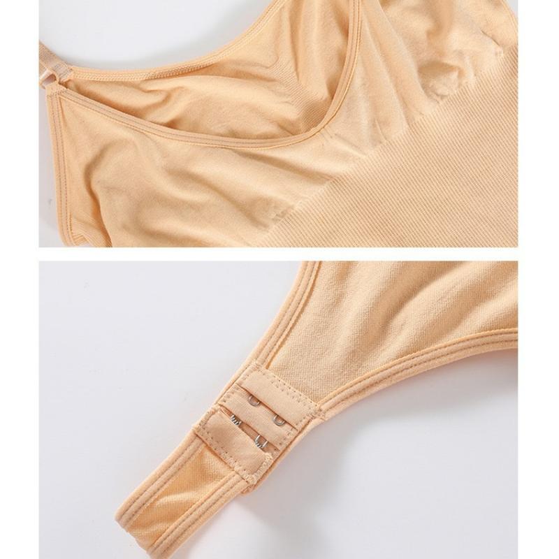 Женский бесшовный комбинезон бикини с Т-образным вырезом для коррекции фигуры, комбинезон с контролем талии, корсет на подтяжках, боди S-3XL