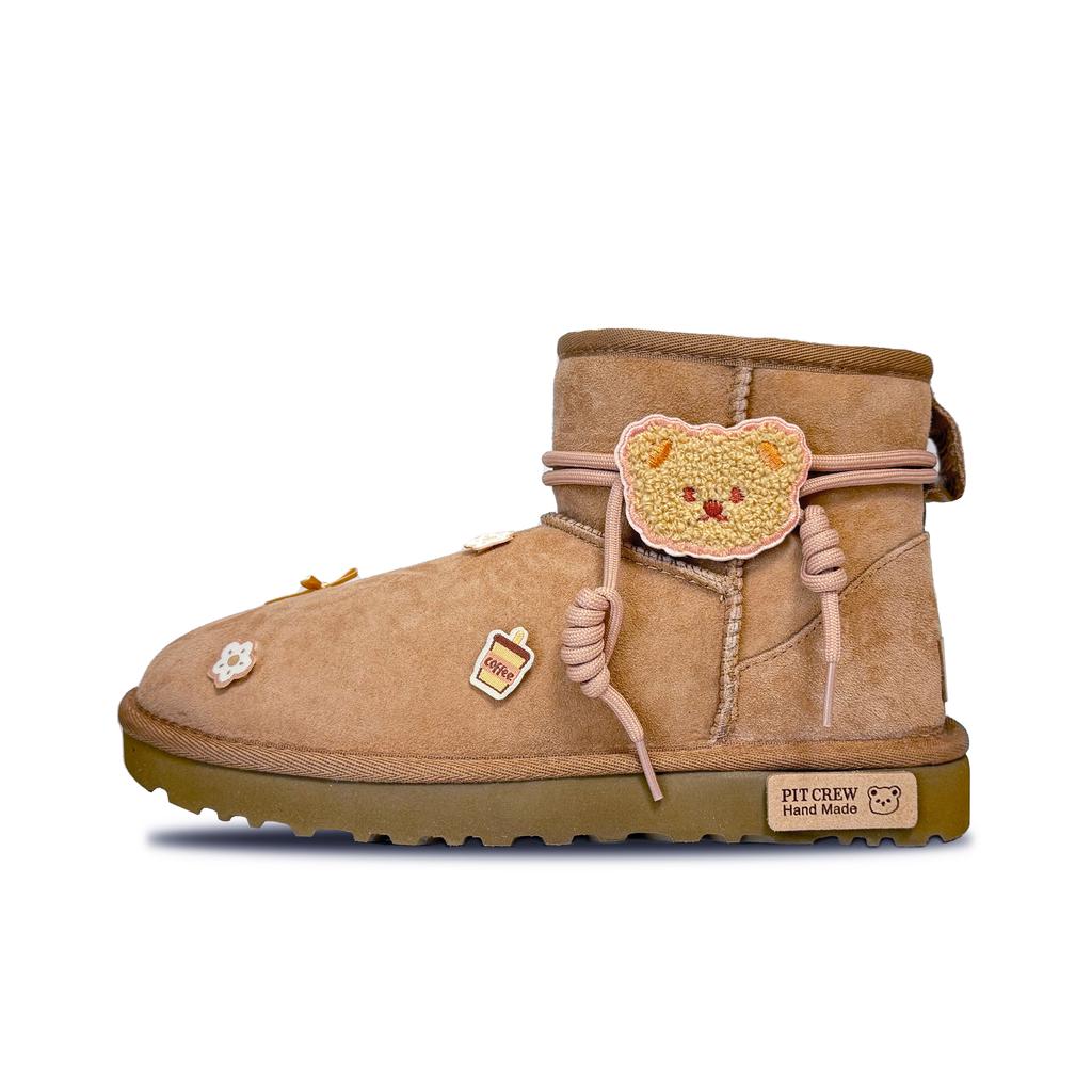 UGG CLASSIC MINI Женские зимние ботинки Коричневые 1016222-CHE(Team384-BOX)