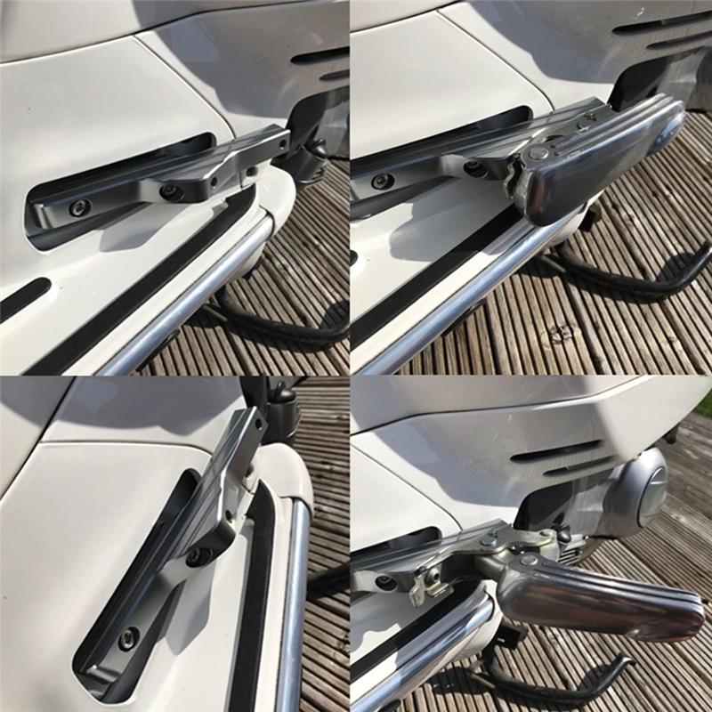 НОВЫЙ-Мотоциклетная пассажирская подножка Заднее Заднее Удлинение Для Piaggio VESPA GTS300 GTV 200 250 300IE