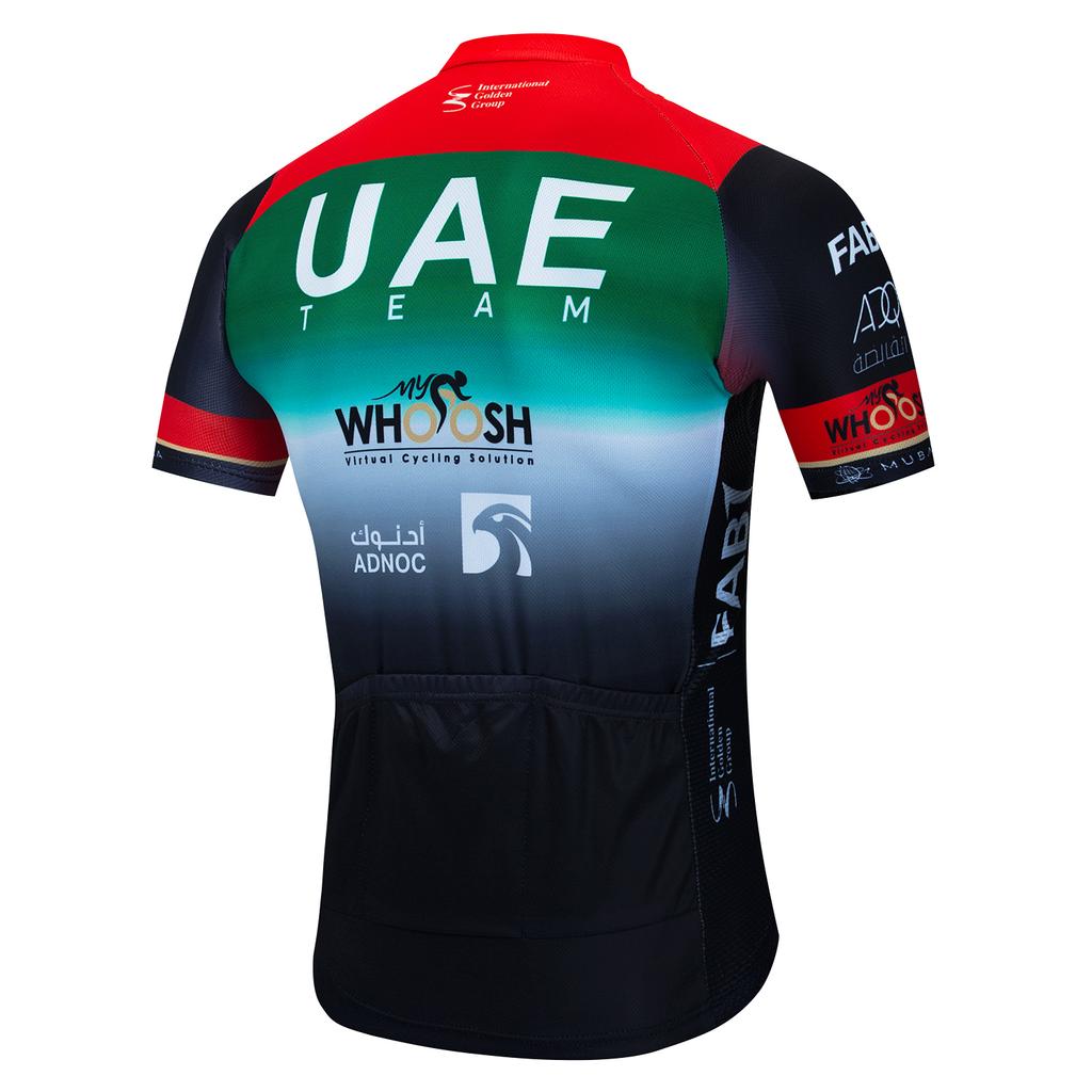 Летняя дышащая мужская велосипедная майка UAE Pro Team с коротким рукавом Одежда для велосипеда Велосипедная рубашка Одежда для маунтинбайка