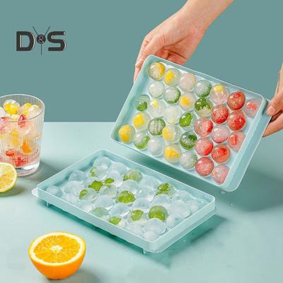 3-слойный лоток для кубиков льда с пряжкой, многоразовая полезная форма для изготовления кубиков льда