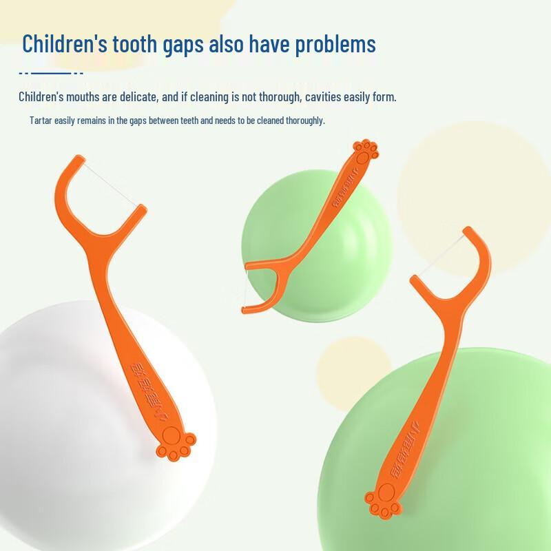 FAWNMUM Soft & Smooth Kids Dental Floss Picks