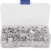 Rivet Nuts, Aluminum Blind Nuts, Threaded Rivet Nuts, 100-Piece Set, Hollow Rivets, DIY, Machinery, Car Repair Parts, Storage Case Included, M