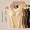 Women's Double-Sided Velvet Warm Vest with Seamless Chest Pad - Ideal Undergarment for Autumn and Winter