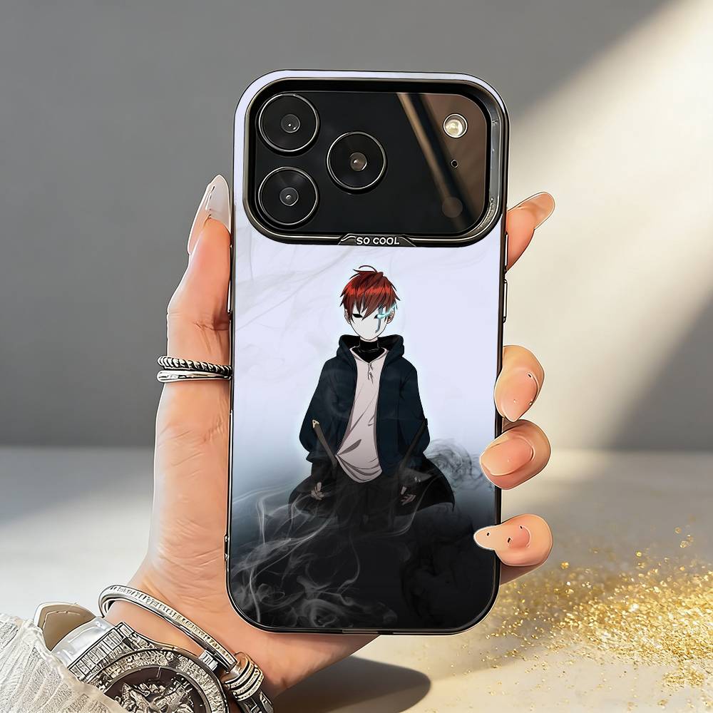 Чехол для телефона Аниме T-The B-Beginning After End Для iPhone17,16,15,14,13,12,11,Pro,MAX Серый Матовый Силиконовый Черный Чехол
