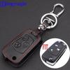 Jingyuqin Remote 3 Buttons Uncut Refit Folding Flip Key Shell Cover Leather For Ford Focus KA Mondeo Fiesta Fob Case