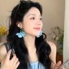 Exaggerated Beach Earrings Sweet Petals Stud Earrings Trendy Flower Dangle Earrings  Spring Summer