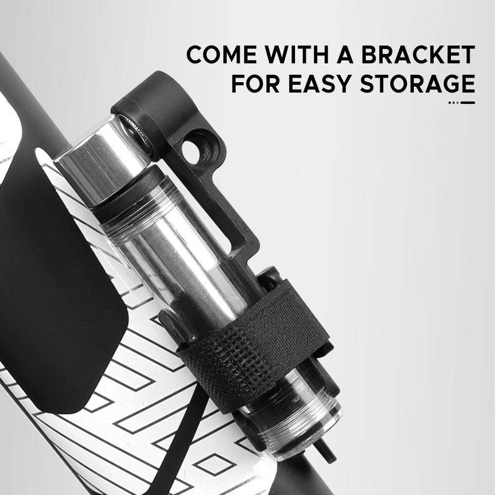 Мини-велосипедный насос для шин, портативный насос для накачивания велосипедных шин с кронштейном для горного дорожного велосипеда