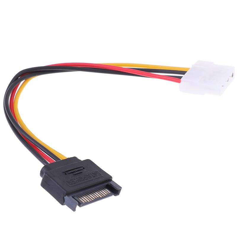 Сата к силовому кабелю Ide 15-контактный разъем Sata к Molex Ide 4-контактный адаптер кабеля с внутренней резьбой