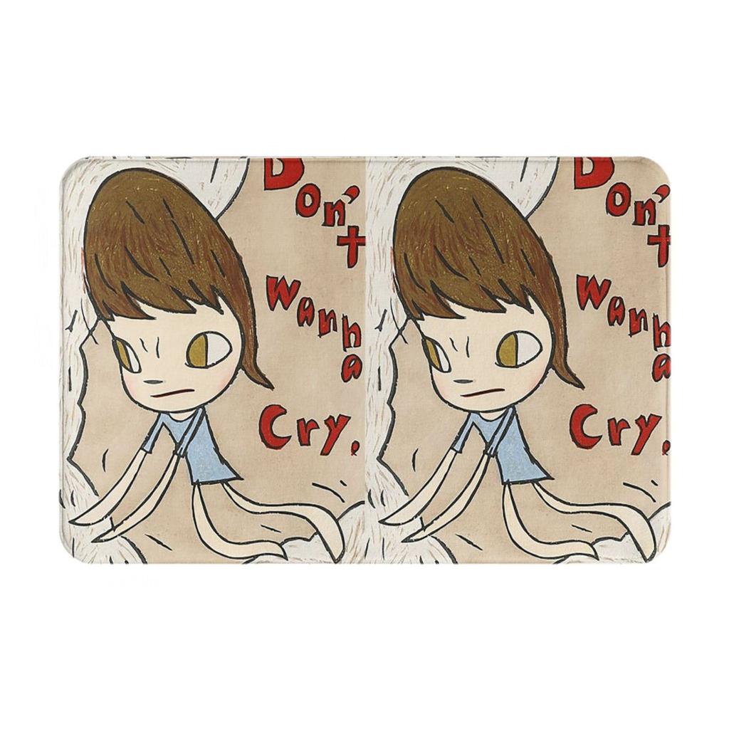 I Miss You Yoshitomo Nara Anti-slip Doormat Floor Mat Cushion Carpet Rug for Kitchen Entrance Bathroom Living room Footpad Mats