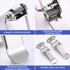 Durable Toggle Latch Silver Lock Snap Luggage Accessories Spring Loaded Latch  Case Chest Cabinet