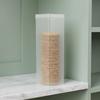 2PCS Plastic Cookie Storage Box Transparent Airtight Food Storage Containers Round/Rectangular with Lid Pantry Organizer Snacks