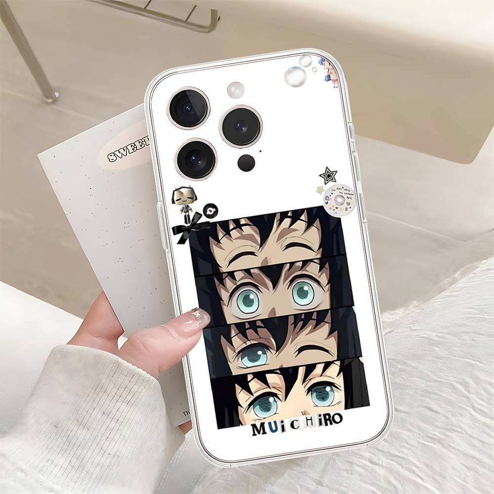 Милый Чехол для Телефона с Токито и Муичиро Для Iphone17 16 15 11 13 14 Pro Max 7 8 Plus X Xr Xs Max Se2020 12mini Прозрачный Чехол