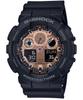 Мужские часы Casio Черный Розовое золото Черный G-Shock & GA-100MMC-1AJF,