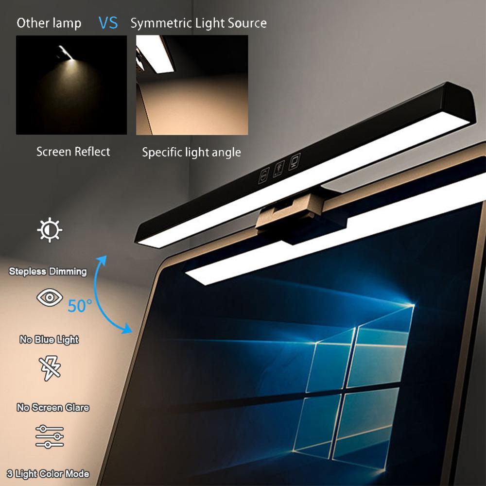 Светодиодная панель для ПК Компьютерный монитор Настольная лампа для чтения Экранная панель Световая панель для офиса