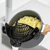 Silicone Drainer Clip-On Strainer for Pots Pans Heat Resistant Food Strainer Kitchen