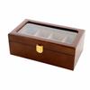 Коробка для украшений часов стекло коричневый дерево мдф 22 х 12 х 8 см