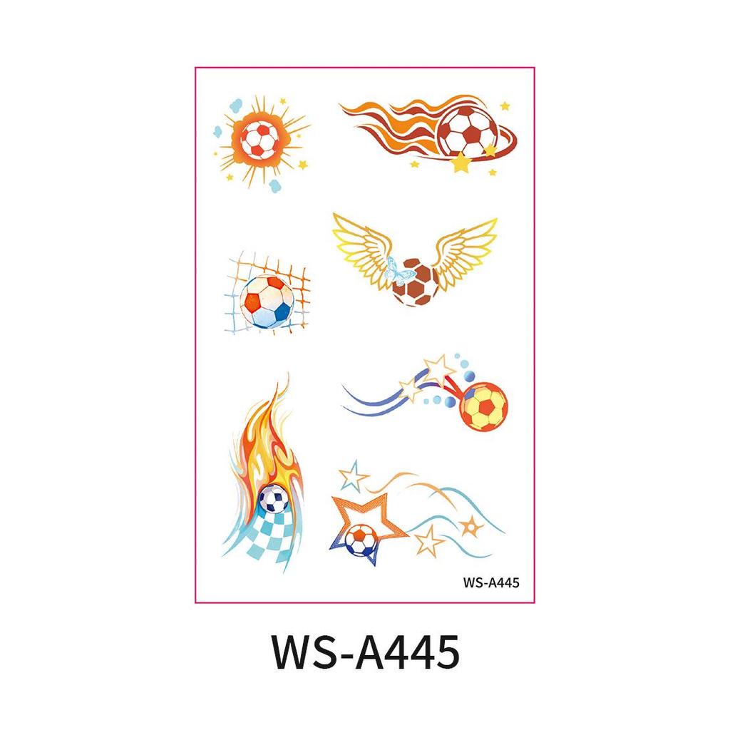World Cup Waterproof Cartoon Face Tattoo Stickers for Sports Events and Parties