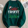 Women's Festive Santa Claus Fleece-Lined Christmas Hoodie