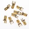 10Pcs Sma Female Jack Pcb Edge Mount Solder 0.062'' Rf Adapter Connector