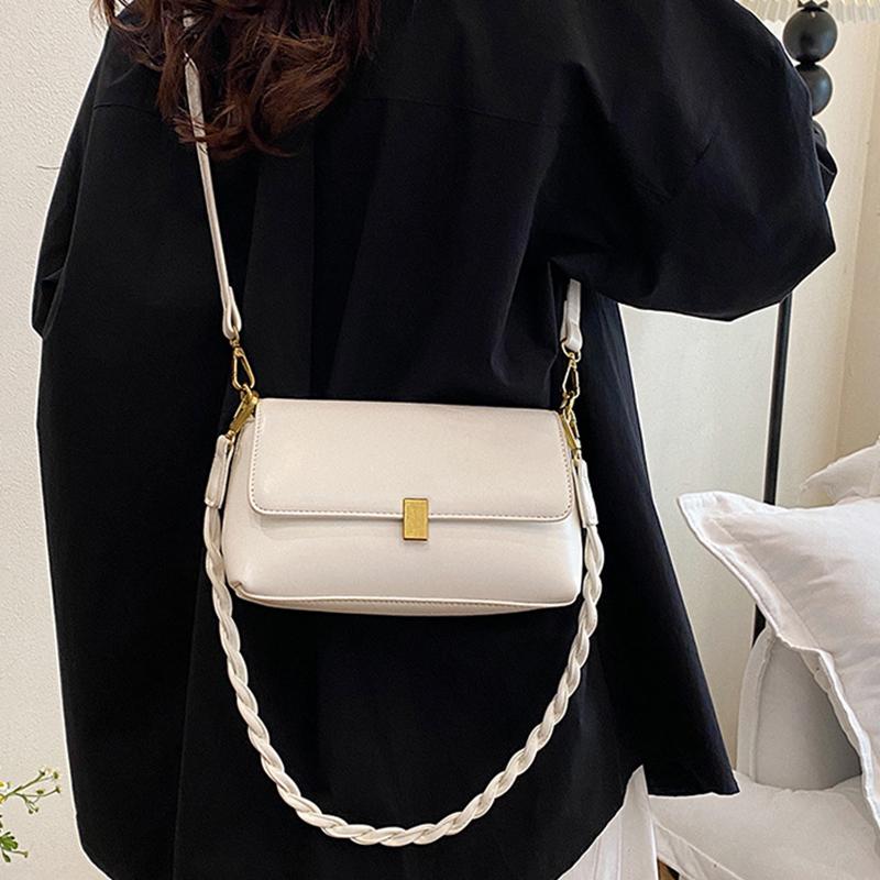 2025 Модная ретро-маленькая квадратная сумка для женщин из искусственной кожи, сумки через плечо, сумки через плечо, модная простая женская сумка