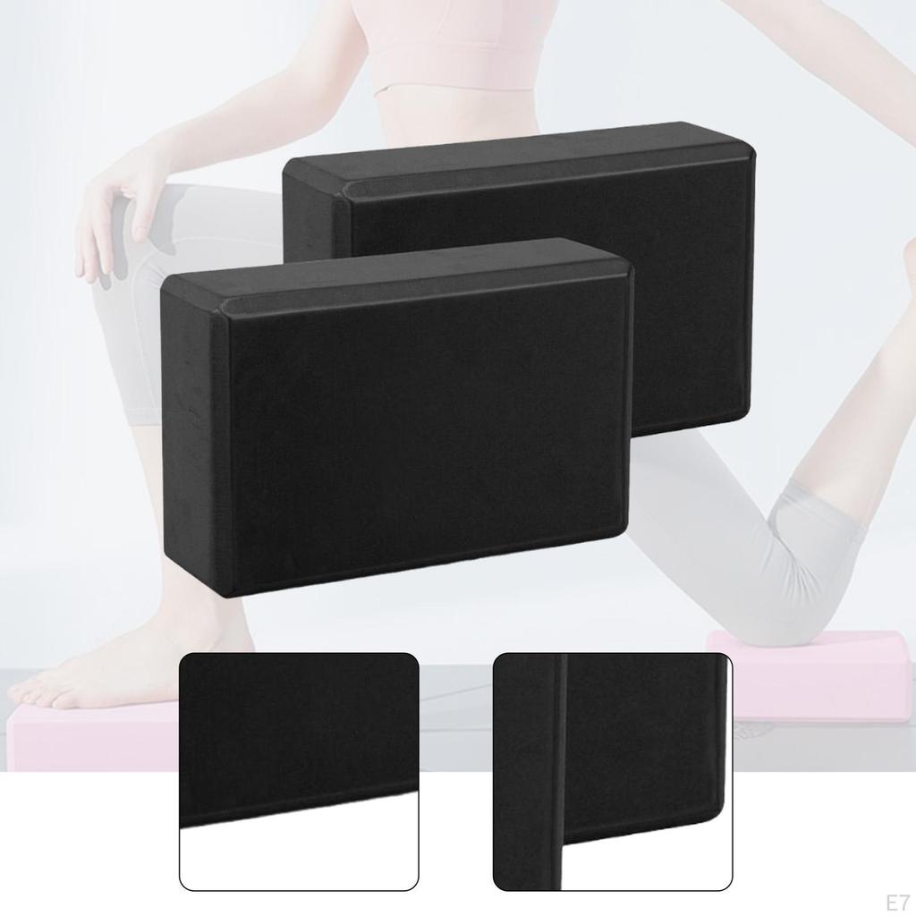 2 Pieces Yoga Blocks EVA Foam Anti Slip Soft Exercise Accessories for Gym Stretching