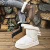 Fashion Casual Winter Warm Ankle Boots Length Snow Deep Mouth Boots Women Shoes 2025 New Thicken Comfortable Warm Snow Boots Women