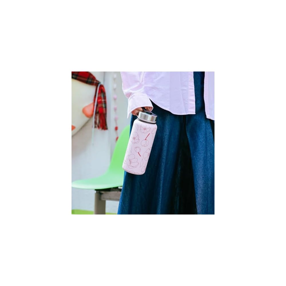 BOTTLE BOTTLE Water Bottle 1L Vacuum Insulated Stainless Steel Keeps Drinks Cold & Hot with Straw,
