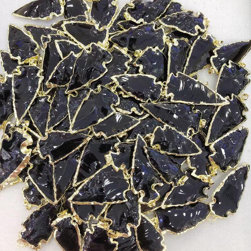 Yasa Jewelry Подвеска Звезда Пентаграмма из Натурального Обсидиана