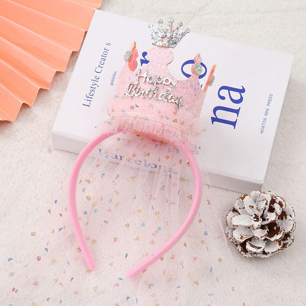 Headwear Sequin For Kids Korean Style Headband Hair Accessories Girls Hair Hoop Birthday Hairband